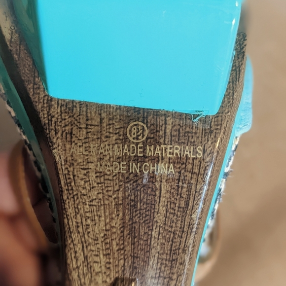 MonaMia turquoise heels - Picture 4 of 5